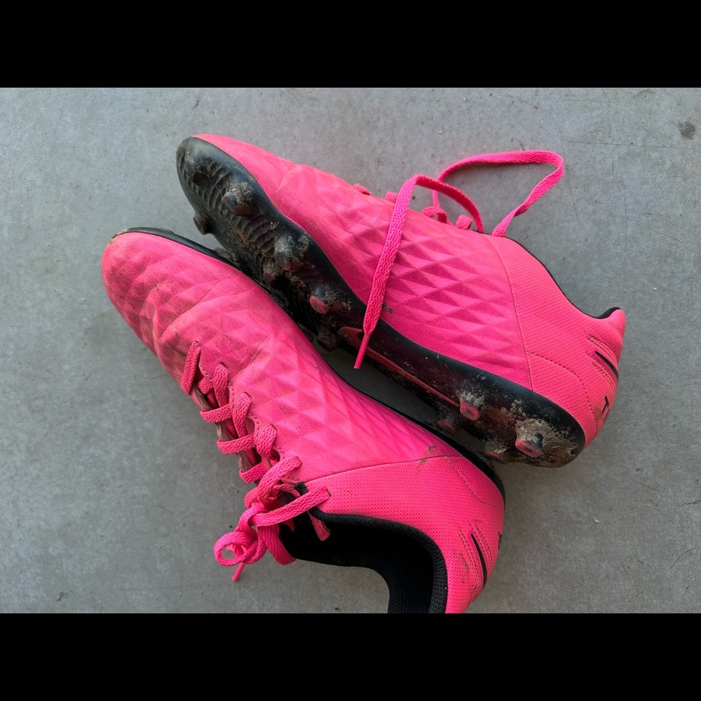 Nike girl football shoes size 6Y